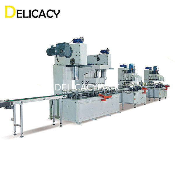 Автоматическая производственная линия жестяной коробки 35KW для химический промышленный делать ведра консервной банки