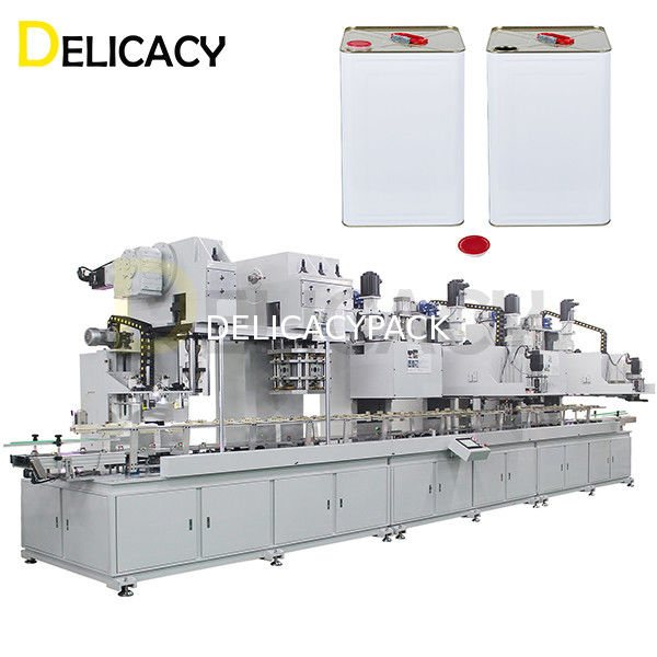 3-фазная полностью автоматическая производственная линия для 18L квадратных железных контейнеров из оловянных банок